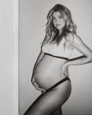 Alexandria DeBerry Instagram - I’m so thankful I’ve gotten to love on you an extra 2 weeks 👼🏽happy due date, my precious boy! what a privilege it was carrying you for 9 months,   now getting to hold you in my arms! the greatest love I’ll ever know 🫶🏼

#pregnancypolaroids #babybeede2022 #beauxdiesel #newborn #pregancyupdate #duedate #babyboy