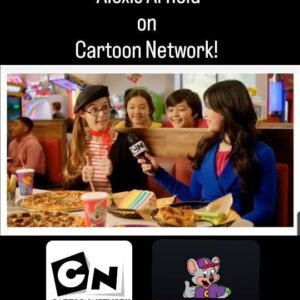 Alexis Arnold Instagram - If you enjoy watching Cartoon Network keep a look out for this Chuck E Cheese commercial! I play a Famous French Food Reviewer. I had so much fun while filming this commercial! #chuckecheese #foodcritic #french #bonjour #glasses #pizza #actress #alexisarnoldactress #alexisarnold #alexisarnoldmodel #chuckecheeses #cartoonnetwork
Thank you to my agent @pastorinibosby for the audition