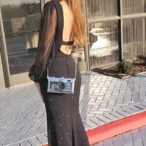 Alexis Arnold Instagram - Wish I could wear this dress more often. It's so fun. Walking into the Gulf Coast Film Festival Gala with a little sparkle in my step. #sparkle #shine #dress #gala #gulfcoastfilmfestival #alexisarnold #alexisarnoldactress #alexisarnoldmodel #wellingfilms #missionfromouterspace #instagram #instagramreels #teenactress #teenager #teenmodelling #formal #awards #awardsbanquet #blackdress #camera