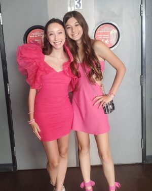 Alexis Arnold Instagram - I had a great afternoon with my friend @madeline__em now off to learn a script. Thanks for the invite! #friends #friendship #doll #dolls #teens #teenager #girls #pink #fun #friendship #girlsjustwannahavefun #dress #higheels #instagram