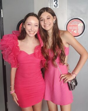 Alexis Arnold Instagram - I had a great afternoon with my friend @madeline__em now off to learn a script. Thanks for the invite! #friends #friendship #doll #dolls #teens #teenager #girls #pink #fun #friendship #girlsjustwannahavefun #dress #higheels #instagram