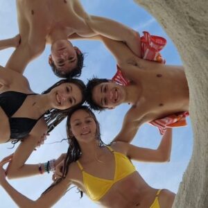 Alexis Arnold Instagram - Fun day at the beach with some of my best friends! Love them 🖤💛🖤💛🖤 
 #friends #bestfriends #beach #model #actress #hot #beautiful #beautifulday #sun #sand #photography #circle #heart #swimming #surfing #love #loveyourskin #kindness #gorgeous #instagramreels #instalike #happy #happiness #reelsinstagram #galveston #texas #swimsuit #bikini