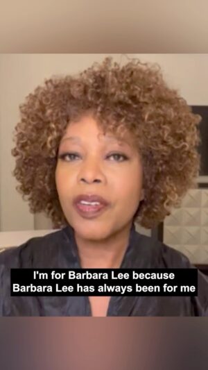 Alfre Woodard Instagram - @barbaraleeforca has committed her entire career to fighting for women and girls, people of color, and other disenfranchised communities.

In the United States Senate, she will keep lifting us all up.

California: please join me in voting Barbara Lee for US Senate by March 5.