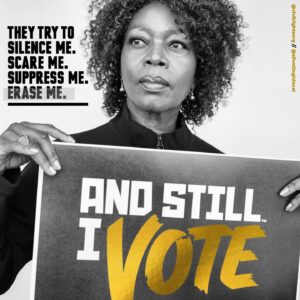 Alfre Woodard Instagram - Today is the day we confront those who abuse their power and deny our freedoms.
They don’t want us to vote, but we vote anyway!
#ANDSTILLIVOTE @civilrightsorg 📷: @photoDre