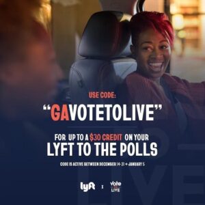 Alfre Woodard Instagram - Hey to all my Georgia folk! I know you’ve heard that there’s a runoff election THIS TUESDAY, January 5th, to elect your representatives to the US Senate.

But did you know that you can get a free ride to & from the polls on Election Day by using the promo code GAVOTETOLIVE in your Lyft app? Cool right?!

So remember, the code is GAVOTETOLIVE in your Lyft app and don’t forget to bring your photo ID when you vote in person this Tuesday! Make your voting plan and please spread the word!
#EyesonGA #GAVotes #gavoter