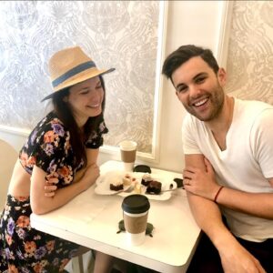 Ali Cobrin Instagram - This one. 🦁. Happiest day of BIRTH. TY @peg_resnick 🤰🏻! If you’ve ever been lucky enough to meet my husband you know he’s the most generous, loving, affectionate, patient, artistic, talented and gorgeous man alive. How lucky am I?!! Today is not about me, though. Today is all about celebrating the one and only @zakresnick - help me wish him all the best for this year to come and many, many more! 😘🎉🍾