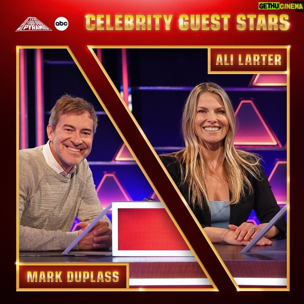 Ali Larter Instagram - I take game shows as seriously as I take world peace. See how we do tonight! @michaelstrahan @markduplass #100kpyramid @pyramidabc