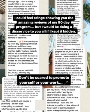 Ali Tate Cutler Instagram - Save this for the days you feel too cringe to show up ‼️

HOW TF ARE WE SUPPOSED TO FIND YOUR LIFE CHANGING WORK IF YOU DON’T PROMOTE YOURSELF 🤷‍♀️🗣️👀

You’re going to feel cringe… until you don’t.

I want to hear you YELL about your…
Solutions ✅
Thoughts that will change my own ✅
Soul led offerings ✅
Products that make me happy to open my wallet ✅

Comment SPEAK for your free throat chakra masterclass…
