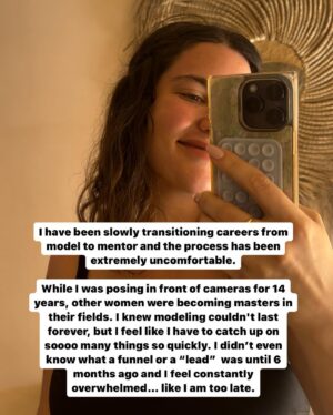 Ali Tate Cutler Instagram - My fingers are SHAKING typing this knowing I am going to post this.

But truth and authenticity go hand and hand and if I am mentoring women on being their magnetic self, I better start practicing this work in a chop wood, carry water kind of way.

This is post 1 of posting every day for a month so I can fall back in love with this app and create a space for all of the contrarian women out there.