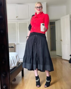 Alice Evans Instagram - Last night’s outfit. 
I think I rocked it? 
Damn dog bombed the last one but I had to keep it because that is one perfect downward facing dog, right? She knew it too. 😂

#nightout 
#ootn 
#oodt 
#dogbomb 
#downwarddog