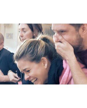 Alice Eve Instagram - CLOWNING AROUND 🤡 

*
*
*
*

I had the most wonderful two weeks with these talented people, learning how to clown. It was a deeply transformative experience and much more emotional than I anticipated. The innocent foundation to the art form allows for a sense of joy to enter the room, and with it, cynicism disappears. When that happens you realize what a cloud of it we live under. I am deeply grateful to Angela De Castro for teaching us that gentle curiosity is the doorway into the present moment; and existing in that state is an art form in itself. @whynotinstitute