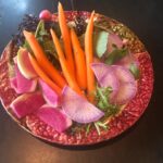 Alice Waters Instagram - Last night the restaurant made a little plate of beautiful radishes and carrot crudités for me to share with Tom Luddy and his sister who is visiting from back East. Thank goodness we have all been vaccinated! It has been so long since I have been sipping a glass of rosé with dear friends.
