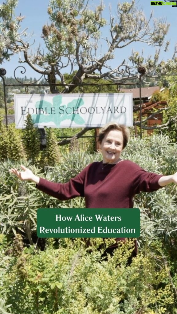 Alice Waters Instagram - Alice Waters’s Edible Schoolyard Project has been cultivating minds and fostering community worldwide for 25 years. @alicelouisewaters @edibleschoolyard You can stream her episode now on PBS.org/gardenfit 🍃 #gardenfit #gardenfitseason2 #gardenfitness #alicewaters #chezpanisse #edibleschoolyard #gardeningtips #gardeningcommunity #lovegardening