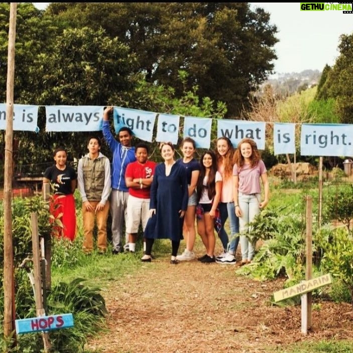 Alice Waters Instagram - I could not resist posting Martin Luther King's words at the Edible Schoolyard at Martin Luther King Middle School in Berkeley California. 