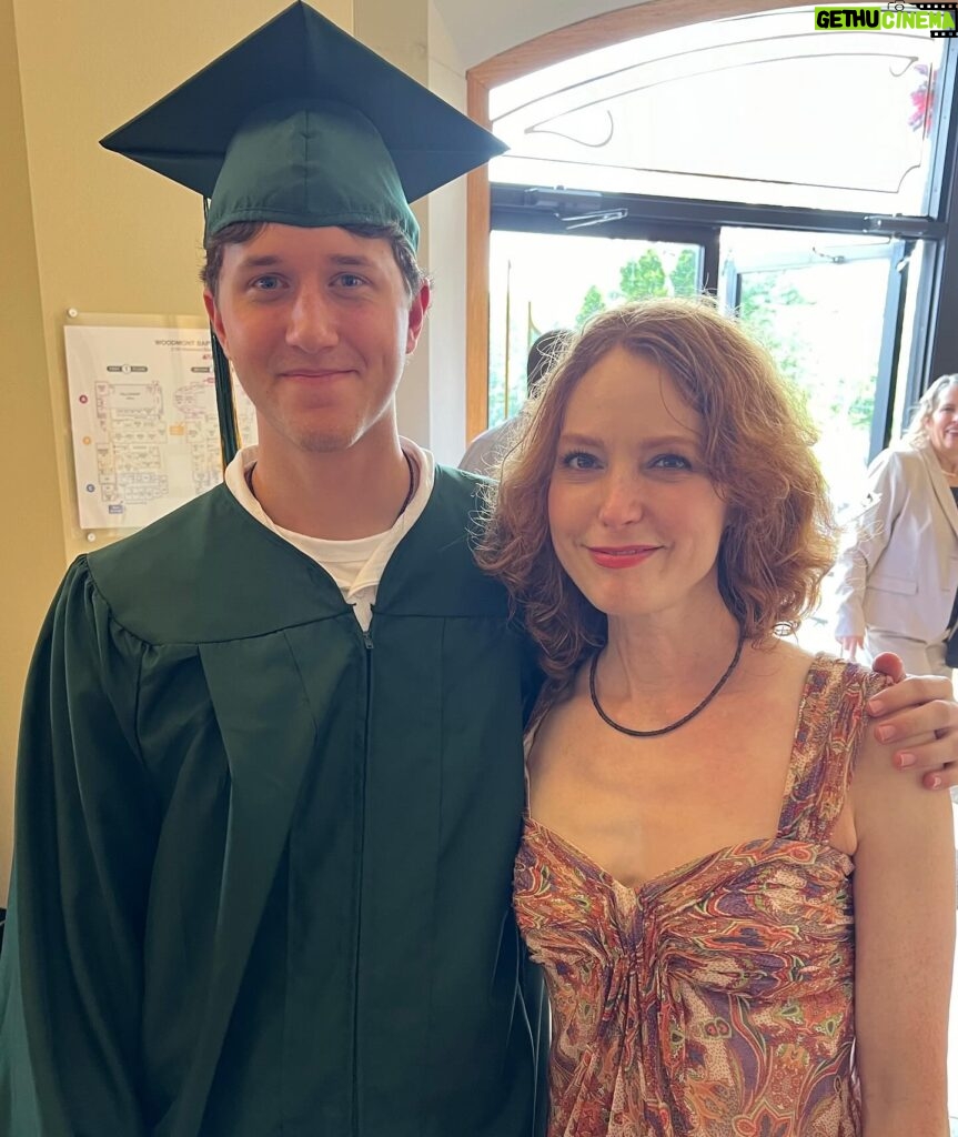 Alicia Witt Instagram - my honorary godson is a graduate 🧑‍🎓 so beyond words proud of the young man i’ve had the honor of watching @ben.larson09 become. his next chapter is @usnavy boot camp in july, following his amazing brother (and also my honorary godson 😭) @samlarsxn, home on leave to attend ben’s baccalaureate. i remain forever in awe at @elizaann360 for making it all look so easy. superwoman ❤️ grateful for this chosen family.