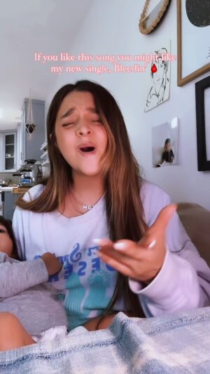 Alisan Porter Instagram - @teddyswims anytime you wanna duet, I’ll get a babysitter ♥️ my new single Bleedin’ is out everywhere now 🩸🩸🩸