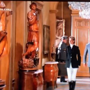 Alison Doody Instagram - When you arrive in India cannot sleep turn on the TV and see another great #jamesbond Sir Roger Moore who I worked with on my very first movie playing Jenny Flex #greatmemories #movie #aviewtoakill #entertainment