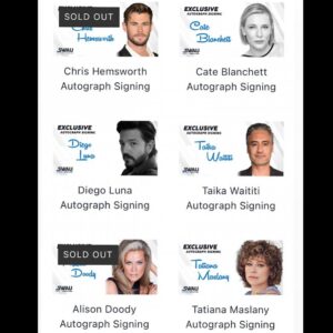 Alison Doody Instagram - Looking forward to signing with #swau for all of the #indianajones #jamesbond #rrr Movie Fans 🎬