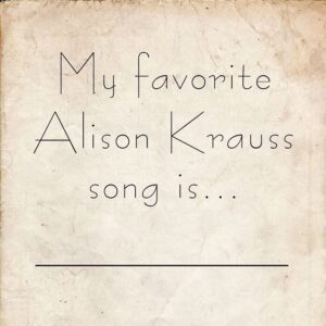 Alison Krauss Instagram - Comment with your answer!