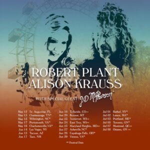 Alison Krauss Instagram - Updated dates for the 2023 Raise The Roof tour have been announced. Please visit PlantKrauss.com for more info.