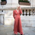 Alison Sudol Instagram - Singer and actress @alisonsudol before @paulandjoeparis at #lfw. This was taken at the back of the @langham_london hotel. When you arrive at a venue guests can turn up at any juncture, so you pick your spot and wait. Alison was sweet (i am also a huge @fantasticbeastsmovie fan) but I loved the colour and shape of her dress, and well, just look at those black platforms!