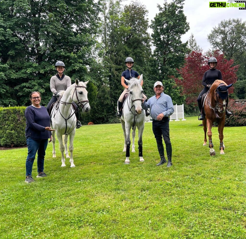 Alison Sweeney Instagram - So grateful for our fantastic equestrian family in the north! Thank you @brentbalisky , @laurabalisky & @laurajanetidball for being so wonderful to Megan & I as we settle in. (And get used to riding in the rain. Lol) #horselife #equestrian #barnfriends 🐴 🐴