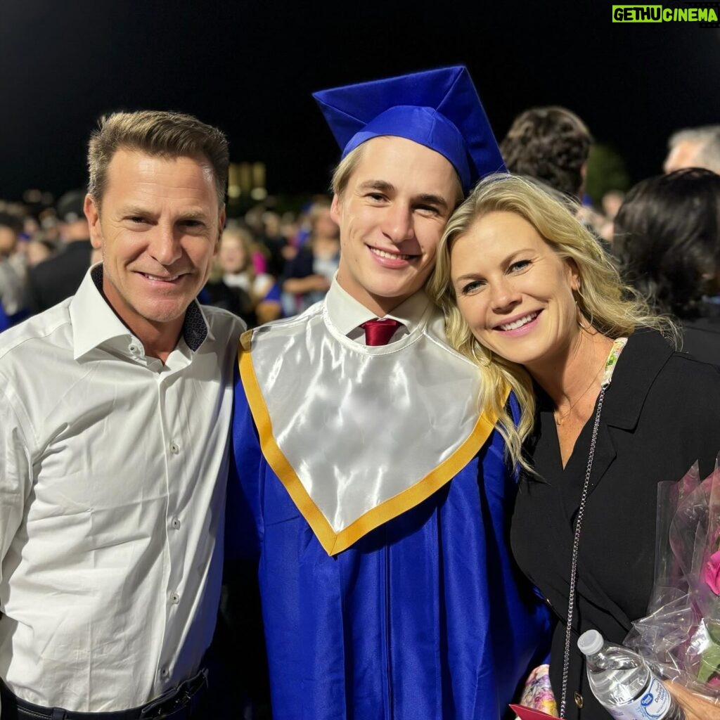 Alison Sweeney Instagram - We are so proud of Ben - What a big night cheering on Ben as he graduates high school! Oh the places you’ll go. ❤️