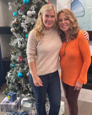 Alison Sweeney Instagram - I’m so thrilled to share a #behindthescenes moment with the fabulous @marlothomas ! She did me the great honor of playing my mom in our upcoming @hallmarkchannel Christmas movie, A Magical Christmas Village which premieres Friday Nov 4th 8pm. Luke Macfarlane @ten_minutes_younger stars as Ryan, and we had such a great time working together on this fun and romantic holiday fairytale. I hope you all enjoy it as much as we do!