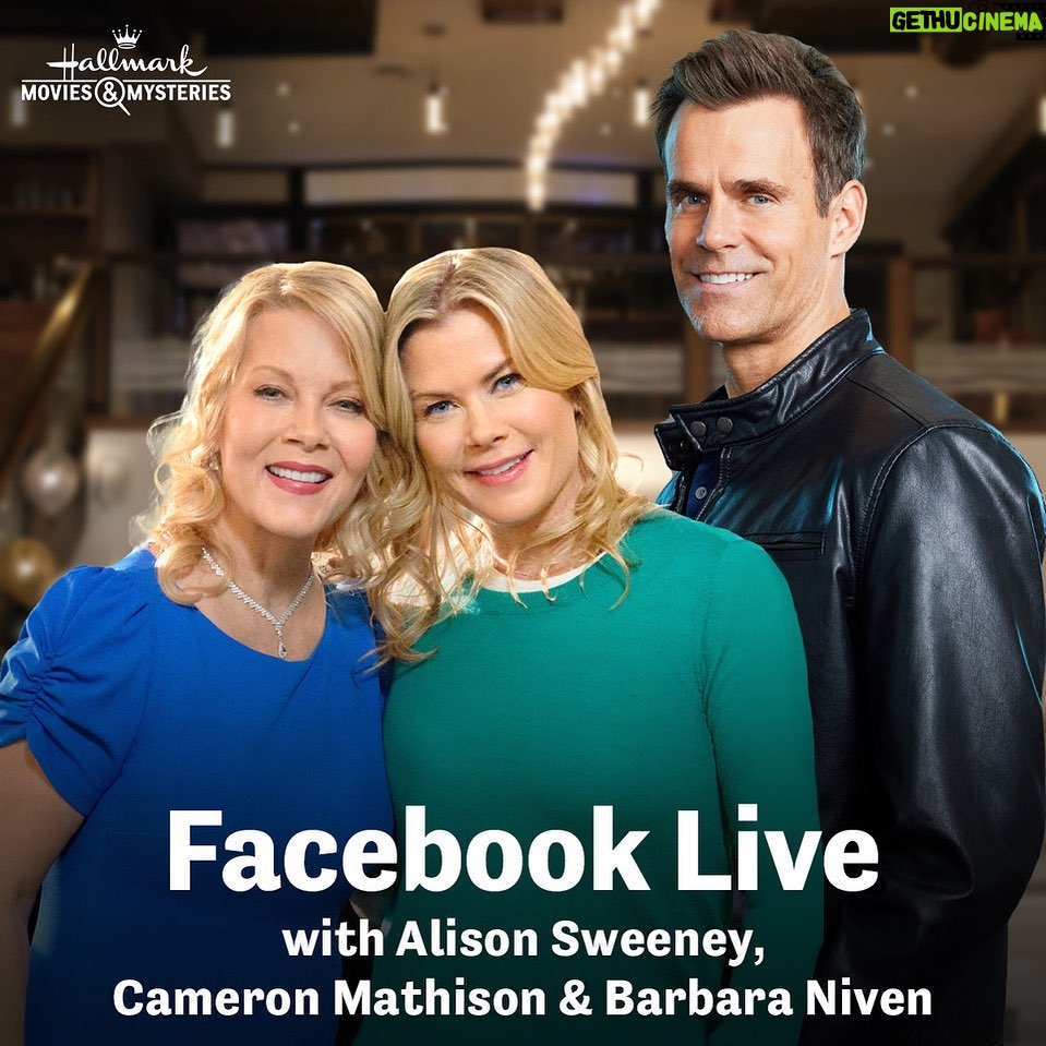 Alison Sweeney Instagram - Join @cameronmathison @barbaraniven & I to hear about the all new Hannah Swensen Mystery : Carrot Cale Murder TODAY on Facebook Live Wednesday, 5/17 1pm ET (or 10am PT) Find us at Hallmark Movies & Mysteries‘ Facebook page.