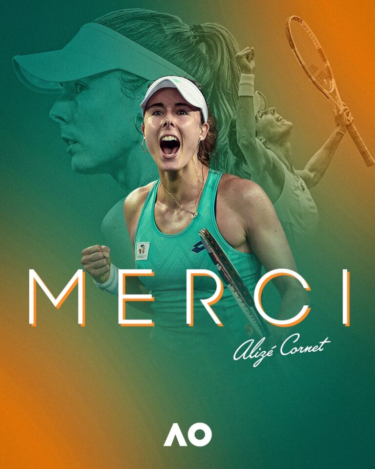 Alizé Cornet Instagram - Every story has a final chapter ✍️ Congratulations on an incredible career, @alizecornet. Allez!