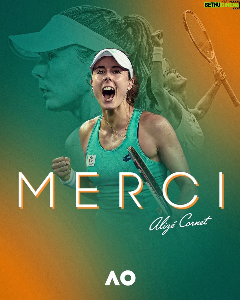 Alizé Cornet Instagram - Every story has a final chapter ✍️ Congratulations on an incredible career, @alizecornet. Allez!