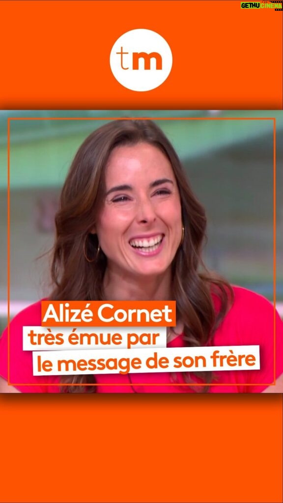 Alizé Cornet Instagram - Alizé Cornet très émue par le message de son frère : « J’ai hâte de le serrer dans mes bras » 🥹🧡 #alizécornet #WTA #tennis #telematin #emotion