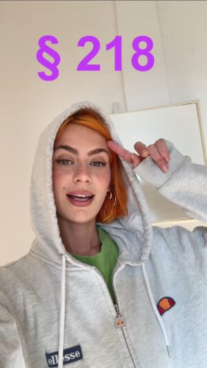 Alli Neumann Instagram - ärzt*innen entlasten durch eine gesetzliche entstigmatisierung! die haben eh schon voll den hustle man..
ergänzung: nur straffrei bis zu 12 woche, wenn ein beratungsgespräch erfolgt ist.
(sorry- die subtitles sind ein bisschen wild )