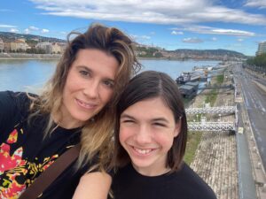 Allie McCulloch Instagram - HUGE props to my absolute ROCKSTAR of a sister, McKenzie McCulloch, for stepping up and filling in for me as Asher’s guardian on set in Budapest this past week! 
You are a lifesaver and I’m eternally grateful to you! I know Asher is too 🧡🧡🧡🧡 

#budapest #ashermilesfallica #fullheart #rockstar