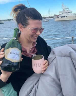 Allie McCulloch Instagram - Had the best past weekend celebrating the bride-to-be, my little sis, McKenzie! We literally couldn’t have celebrated better!just us three sisters & mom! slept on a sailboat in Newport, Rhode Island! and had ALLLLL the lobster (and cheese…and champagne…) we could handle! 
cannot WAIT for the wedding in the badlands! 🦬🌵