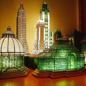 Allison Mack Instagram - The ridiculous amount of talent pouring out of this man's finger tips is astonishing... you never cease to amaze me @adamkurtzman. ⠀
#nourishment #soulfood #goodart #city #lamp #stainedglass #leadedglass