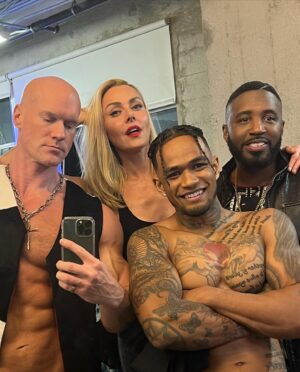 Allison McAtee Instagram - #bravo 🏆 @reed_gregory on a spectacular show! #thankyou❤️ so much for having me. #model #catwalker #runway #la #fashiondesign 
#bts 📸 with @septimiusthegreat @captainmikek @okaayandre