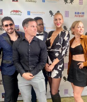 Allison McAtee Instagram - ⭐️#lonesomesoldierfilm ⭐️ #la #premiere #bravo to a #stellar #cast and #crew 🎬
.
#loved being a part of this #importantstory #ptsd #usa🇺🇸 #veterans #voices #ptsdawareness #ptsdrecovery 
#losangeles #film 
.
@lonesomesoldierthefilm @alex28dazzo @ninoaldi @c_charlespappas @johnashton222 @leahgrosjean @dionearl @theactorjessejames @flaviaspeaks @msouthworth88
.
#thankyou @instaglam_tan for the gorgeous #glow ✨