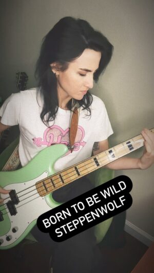 Allison Scagliotti Instagram - Real ones know. The first person to put a bass in my hands was none other than Nick St. Nicholas (@picbus). Guest house garage jam sessions taught me more about the nature of music than any book or class. Getting this musical motor running. #steppenwolf #easyrider #femalebassist #bassbreak