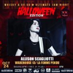 Allison Scagliotti Instagram – Trick or treat, ghoulies. Back at it this Tuesday 10/24 with all my jam buddies. Very scary.