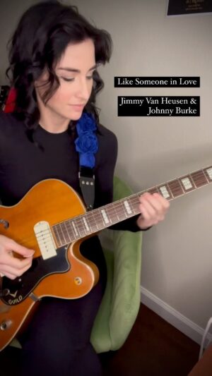 Allison Scagliotti Instagram - Earnest Monday motivation: I felt this practice video was not good enough to post, despite being able to zoom out and really take stock of my progress (especially since beginning to work with @theguitarplayer). My self talk is abysmal; I really struggle to show myself the same kindness and patience I show to others. So I don’t know who needs to hear this, but play your jazz and celebrate your small wins. Happy Lundi Gras. #7thchords #selftalk