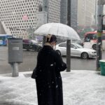 Ally Chiu Instagram - 來得早 不如來得巧 幸運 幸福 它一直都在你身邊的 只是它還沒來得及跟你打招呼而已 好幾次都與大雪擦身而過 每次都被安慰 地上還有雪呀 我要看的是飄雪！！！！😤 好的如願以償了 謝謝你賦予我們像個孩子/觀光客玩耍的機會☺️