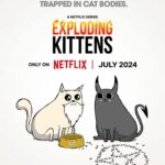 Ally Maki Instagram - It’s Godcat’s world, we are just a PR ploy in it. Exploding Kittens premieres July 2024. I still can’t believe I get to voice Greta in the hilarious, weird and explosive world of my all time favorite game! @netflix @theoatmeal @shanekosakowski @banderaent 🐱 #ExplodingKittens