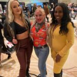 Allysin Kay Instagram - We were thisssss🤌🏼close to a Slugs reunion pic, just missing @chelseaagreen 😭 Thank you @officialwrestlecon! Meeting fans, getting to put Twitch handles to faces, and reuniting with friends that I haven’t seen in YEARS is what makes the chaos of these weekends worth it 🖤 I also live streamed Day 2 on my Twitch - You can still watch the replay! (Link in stories & bio) 10 pics is not enough to share everything from this weekend, so the rest are going on my Patreon for now. Thank you, Philly!
