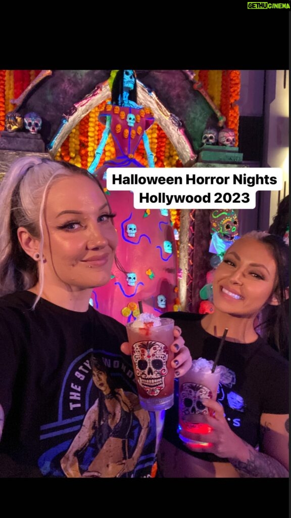Allysin Kay Instagram - He really got me in the end 😅 Halloween Horror Nights 2023: Hollywood #HHN #HHNhollywood #HHN2023 #HHNhollywood2023