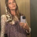 Aly Michalka Instagram - When you buy a dress 7 years ago & it finally has its moment at your Baby shower 💜 🕊️ 🍼 @maisonartc