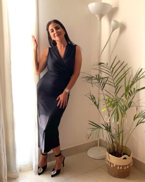 Alyaa Assaf Instagram - Little Black Dress 🖤
Styled by the one and only @nourhannewhity ♥️
Hair @ebram_khalilll @alsagheersalons 
Makeup💄 by me