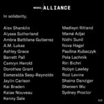 Alyssa Sutherland Instagram - I’m proud to serve on the @modelallianceny Worker Council – a collective of models and content creators joining together to make our industry safer not only for ourselves, but also for future generations. Swipe to read our full statement and join our campaign for the #FashionWorkersAct at the link in my bio.