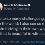 Ama K. Abebrese Instagram - Word ✨