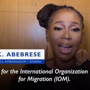 Ama K. Abebrese Instagram - “Use your voice, your advocacy to get involved in shaping the future of Africa because the future of Africa is yours.” - #IOMGoodwillAmbassador @ama_k_abebrese’s message to the youth at the #AfricanGames!

@unmigration 
@uninghana 
@auyouthprogram